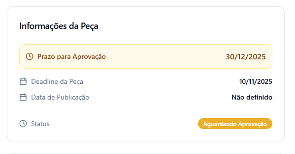 Tela de deadline do iFlow